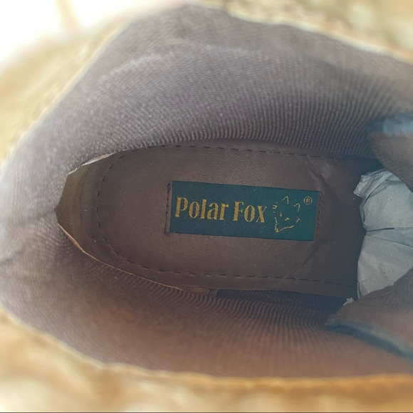 NWOT POLAR FOX BROWN ANKLE COMBAT BOOTS BOOTIES - Picture 11 of 15